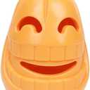 Dog Puzzle Toys Pumpkin Rubber Puppy Chew Toys Treat Food Dispensing Dog Toys for Teeth Cleaning Interactive Dog Toys for Large Dogs & Small Dogs Durable Dog Balls for Halloween Pet