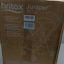 Britax Juniper Compact On-The-Go Stroller, Effortless Fastpack System with One-Hand RapidFold, Portable & Lightweight for Travel, Built-in Carry Handle, Ventilating Fabrics, Raven Black