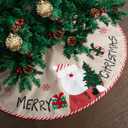 Mr. Pen- Christmas Tree Skirt 48 inches, Christmas Skirts for Xmas Trees (Burlap)