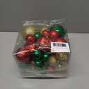 Annecy Christmas Tree Ornaments - 36 PCS Shatterproof Christmas Ball Ornaments Set for Holiday, Wreath & Party Decorations (Multi-Size, Red, Green, Gold)