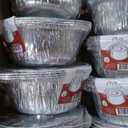  Disposable Aluminum Pot with Lid Small Foil Cookware, 24pieces