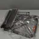 HuggieGems 4 Tier Floor Standing Corner Shower Caddy Organizer Shelf with Hooks, Bathroom Shelves Stand Rack, Bronze