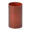 Hand-Hammered Antique Copper Metal Trash Can, Small Decorative Wastebasket for Bathroom, Bedroom, Office, Kitchen & Dorm - Durable Round Garbage Bin, 7" W X 7" L X 12" H