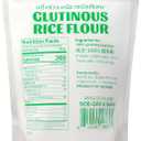3 x Soeos Glutinous Rice Flour 16 Ounce (Basic), 1 Pack Rice Flour for Baking or Cooking, All Natural White Rice Flour, Vegan, Gluten-Free (EXP 06/02/27)
