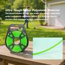 QPQ 21-380B-0.080 in. Round String Trimmer Line, Green,416 ft. Bulk Donut, Professional Weed Wacker Line ReplacementCompatible for DW Stihl Ryobi Greenworks