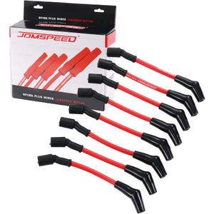 JDMSPEED New Heat Spark Plug Ignition Wires Set 10.5mm Replacement for LSx LS1 LS2 LS3 LS6 LS7 JDMSPEED New Heat Spark Plug Ignition Wires Set 10.5mm Replacement for LSx LS1 LS2 LS3 LS6 LS7