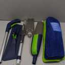 Spray Wet Mops for Hardwood Floor Cleaning: MEXERRIS Floor Mop with 5 Washable Pads for Swiffer Powermop & 2 Refillable Bottles - Home Commercial Dust Dry Mops for Wood Laminate Vinyl Tiles Ceramic (Green)