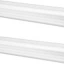 Moxweyeni 2 Pack 2 x 3 Inch, 15 Inch White Aluminum Downspout Extensions Roofing Gutter Downspout DIY Installation for Home Outdoor Drainage