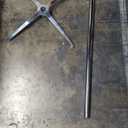 Flash Furniture Lars 24" Round Wood Cocktail Table with 30" and 42" Adjustable Columns, Adjustable Bar Height, for Events or Home Use (Natural)