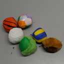 Beetoy Sensory Sports Balls for Infant Toddlers, Baby Toys for Early Education, Different Sensory Tactile Textures Balls with Rattle & Squeakers