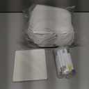 Panitay 100 Pcs DIY Baby Bibs Decorating Kit 50 White Bibs 25 Stencils 24 Fabric Markers 1 Baby Shower Game Sign