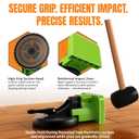 Floor Gap Fix Tool Kit with Suction Cup & Rubber Mallet, Floating Floor Repair Tool for Laminate, LVP & Engineered Wood, Includes Silicone Pad for Textured Surfaces