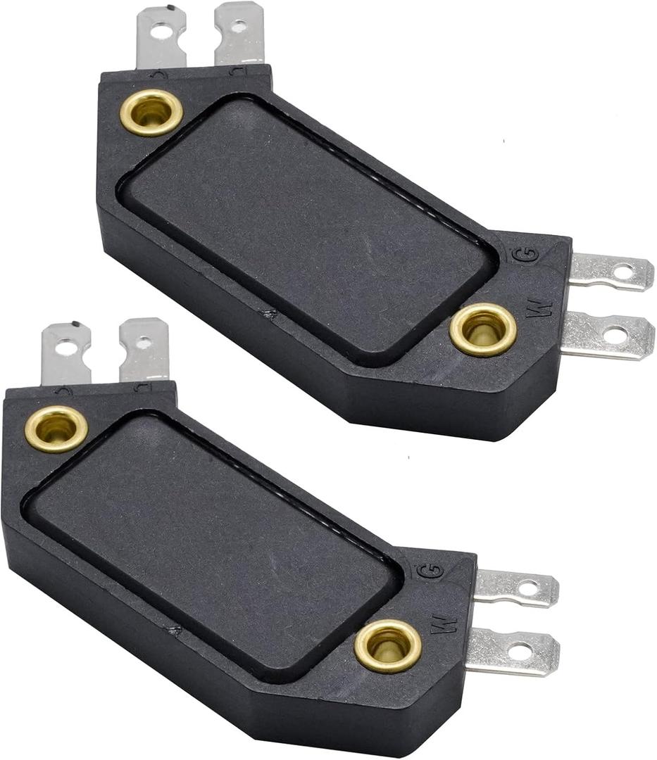 2Pcs LX301 Ignition Control Module 4 Pin HEI Distributor, Replacement for Chevrolet 1974-1988 Replacement for Pontiac 1974-1988, Replaces D1906 1875990 1894322