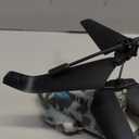 RC Helicopter, LM19-E 2.4GHz Remote Control Helicopter with 10 Launchable Missiles, LED Light, Altitude Hold, One-Key Take Off, Indoor Friendly, Army Toys for Birthday(2 Batteries)