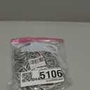 60 Pcs Metal Drapery Curtain Rings & Hooks, 30 mm Internal Diameter (Matt Silver)