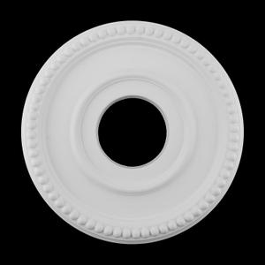 RTNLIT Ceiling Medallion 12.5 Inch Decorative Ceiling Medallions for Light Fixtures & Ceiling Fans, Black Ceiling Fan Medallion with 3.93" Center Hole, 1.33" Profile