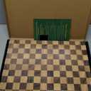 THETCHRY Cutting Boards for Kitchen, Checkered Cutting Board Upgraded, Acacia Wood Chopping Board with Juice Grooves & Handles, Large Butcher Block Serving Tray with Gift Box, 17"X12"X0.8"
