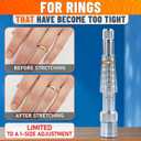 Ring Stretcher Tool Kit for Ring Sizes 6-10 Ring Expander for Gold, Silver & Soft Metals | Durable & Portable with Mandrel and Expander Rod | Easy-to-Use Sizing Tool for Jewelry at Home or Pro Use
