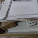 DUMOS Vanity Desk Makeup with Mirror LED Lights, White Table with Power Outlet 3 Drawer, 4 Storage Shelves & 2 Cabinets, 3 Lighting Modes & Adjustable Brightness, Dressing Tables for Bedroom