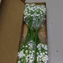 24Pcs Babys Breath Artificial Flowers Bulk, 11inch Fake Baby Breath Flowers White Faux Gypsophila Real Touch Flowers for Outdoors Wedding DIY Bouquet Arrangement Party Home Table Decor