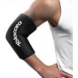 Tolaccea Hot & Cold Therapy Flexible Ice Packs Cold Therapy Compression Sleeve Reusable Gel Pack for Injury Cold Wrap for Knee Calf Elbow (Large (Pack of 1), Black)
