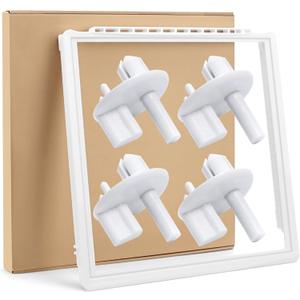 241969501 Refrigerator Shelf Frame &241993101 Crisper Shelf Cover Support(4 PacksKit Compatible for Frigi.daire Refrigerator Part 241969501 of FFSS2615TS3, FGSS2635TF1, FFSS2615TS0 Shelf-by MIFLUS