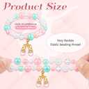 Ecally 12 Pcs Ballerina Party Favors Ballerina Bracelet Bulk Dance Bracelet Gift Party Supplies for Women Costume Jewelry Princess Toddlers Kids Girls