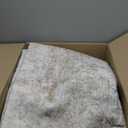 Washable Rugs 6x9 Area Rugs for Living Room,Modern Abstract Rugs for Bedroom,Large Carpets,Ultra Soft Faux Wool Retro Dining Room Rug,Non Slip&Non-Shedding Low Pile Print Rug- Beige Grey