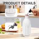 Ceramic Olive Oil Dispenser Bottle, 18oz Opaque Kitchen Oil Bottle with Automatic Stainless Steel Pourer Spout, for Premium Olive Oil, Vinegar, Soy Sauce & Liquids, Single Bottle (1 Piece)