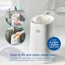 Clorox Air Humidifier for BedRoom with UV LED Light to Reduce Germs and Bacteria, Whisper Quiet, 4L Water Tank for up to 40 Hours of Continuous Steam, Ultra Clean Cool Mist, White (11080)