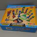 Otoseth Toys Rocket Launcher for Kids - Launch up to 100 Ft, 8 Multi-Color Foam Rockets & Adjustable Launch Stand, Kids Outdoor Toys, Age 3+