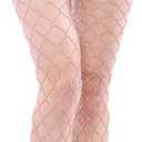 Fishnet Stockings Thigh High Wide Fishnet Tights For Women