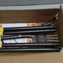 Garden Leaf Rake for Lawns, Adjustable Shrub Rake for Leaves Steel Handle 30-58", 11 Metal Tines 9" Wide Adult Kids Yard Small Metal Rake for Camping Debris Flower Beds