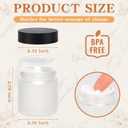 Glass Jars with Lids -Small Empty Cosmetic Containers for Making Candles andLotions, Creams, Balmss and DIY Crafts 24 Pack, 1oz/2oz/4oz) (Clear Frosted, 4oz)