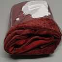 CaliTime Christmas Throw Pillow Covers Decorative 18 X 18 Inches Pack of 4 Cozy Chenille Cushion Cases for Couch Sofa Bed Living Room Home Burgundy