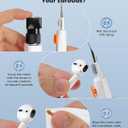 20-in-1 for AirPod Cleaner Kit Pro 4 3 2 1 - Multifunction Cleaning Tool for Headphones Earbuds Phone Laptop Keyboard Screen - Metal Tip, Soft Brush, Flocking Sponge, 15ml Spray, Cloth, Putty