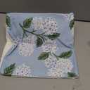 Light Blue Pillow Covers 18x18 Inch 2 Pcs Blue Green Hydrangea Flower Decor Throw Pillows Vintage Floral Seasonal Spring Summer Outdoor Decoration Pillowcase Linen Cushion Cover for Couch Sofa