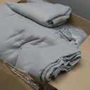 22 Pcs Fleece Blankets Bulk 60 x 50 in, Soft Lightweight Throw Blankets in Bulk Large Cozy Wool Blankets for Wedding Bed Couch Use Gifts & Home, Homeless Men Women (Gray)