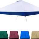 Navy Blue 13x13 FT Replacement Canopy Cover with Air Vent Silver