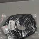 16/3 Black 15 FT (2Pack) Extension Cord, Indoor Extension Cord for Laptops, Coffee Makers, Office Home Appliances, 3 Prong Resistant Cable Flexible, 13A 125V 1625W ETL Listed