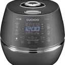 CUCKOO High Pressure Rice Cooker 6-Cup Uncooked / 12-Cup Cooked with Induction Heating Technology, Versatile Rice Maker with 13 Menu Options and Steam Plate, Voice Guide, Dark Gray (CRP-DHSR0609FD)