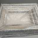 4 Pcs Wooden Nesting Countertop Baskets 4 Size Wooden Storage Box with Handle and Metal Wire Multipurpose Wood Organizer Crate for Fruit Vegetable Kitchen Cabinet Bathroom(White,Small)