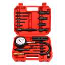 Diesel Engine Compression Tester Kit with 0-1000 psi Gauge and Adapters Cylinder Pressure Test Tool Kit Diesel Injector Tester Check Cylinders in Diesel Car & Truck (Red)