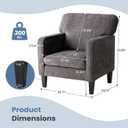 DUMOS Accent Chairs, Lounge Chair for Living Room Home Corner 1Pack, 1 Pcs