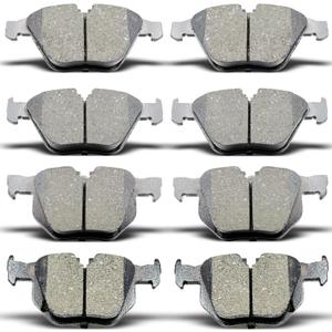 8PCS Front Rear Ceramic Brake Pads Replacement Kit Fit 2007-2008 For BMW 335xi,2007-2013 For BMW 335i,2009-2011 For 335d,2011-2013 For 335is,2013-2015 For X1(D918 D1170)