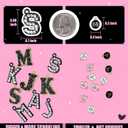 Straw Covers for Stanley Cup Accessories: Black Decorations for Stanley 30 oz & 40 oz Tumbler with Handle, Bling Letter Charms and Flower Silicone Straw Cap Topper, Trendy Stuff for Teen Girls & Women