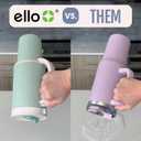 Ello Oasis 40 oz Tumbler with Handle & Retracting Straw | Reusable Insulated Stainless Steel Cup 100% Leakproof, Gifts for Teens Women Men | Keeps cold for 20 Hours, Cup Holder Friendly, Twilight