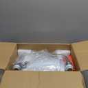 2-Light Bathroom Light Fixtures, Brushed Nickel Vanity Lights, Double Wall Sconce with Flared White Fabric Shade, Modern Sconces Wall Lighting for Hallway Bedroom Stairway, VL837-BN-2