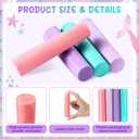 Chivertion 120 Pcs Sidewalk Chalks Set in 30 Count 4 Colors Non Toxic Jumbo Chalk for Party Gift Outdoor Art Play Painting(Green, Purple, Light Purple, Pink,Classic)