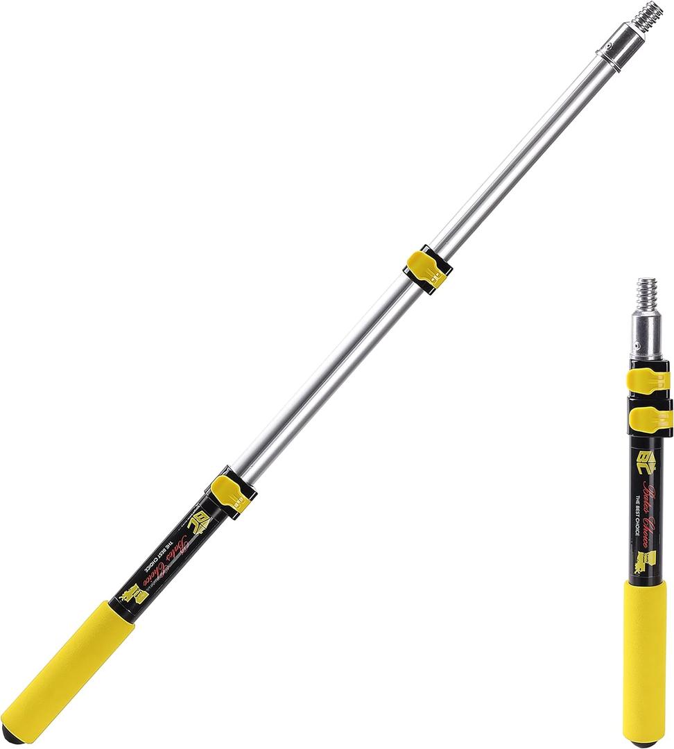 Bates- Extension Pole, 3 Ft Pole, Telescoping Pole, Paint Pole, Extendable Pole, Paint Roller Extension Pole, Painters Pole, Extension Handle, Telescoping Handle, Telescoping Paint Roller Pole (Black and Yellow)
